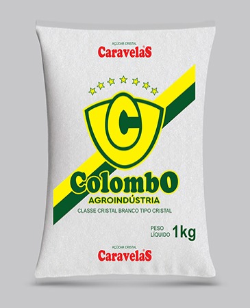 Açúcar Cristal Colombo 1 kg