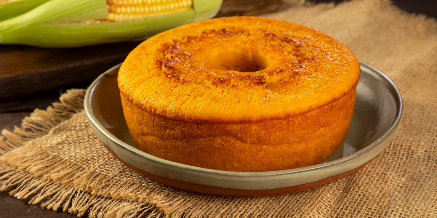 Bolo de Fubá Vegano