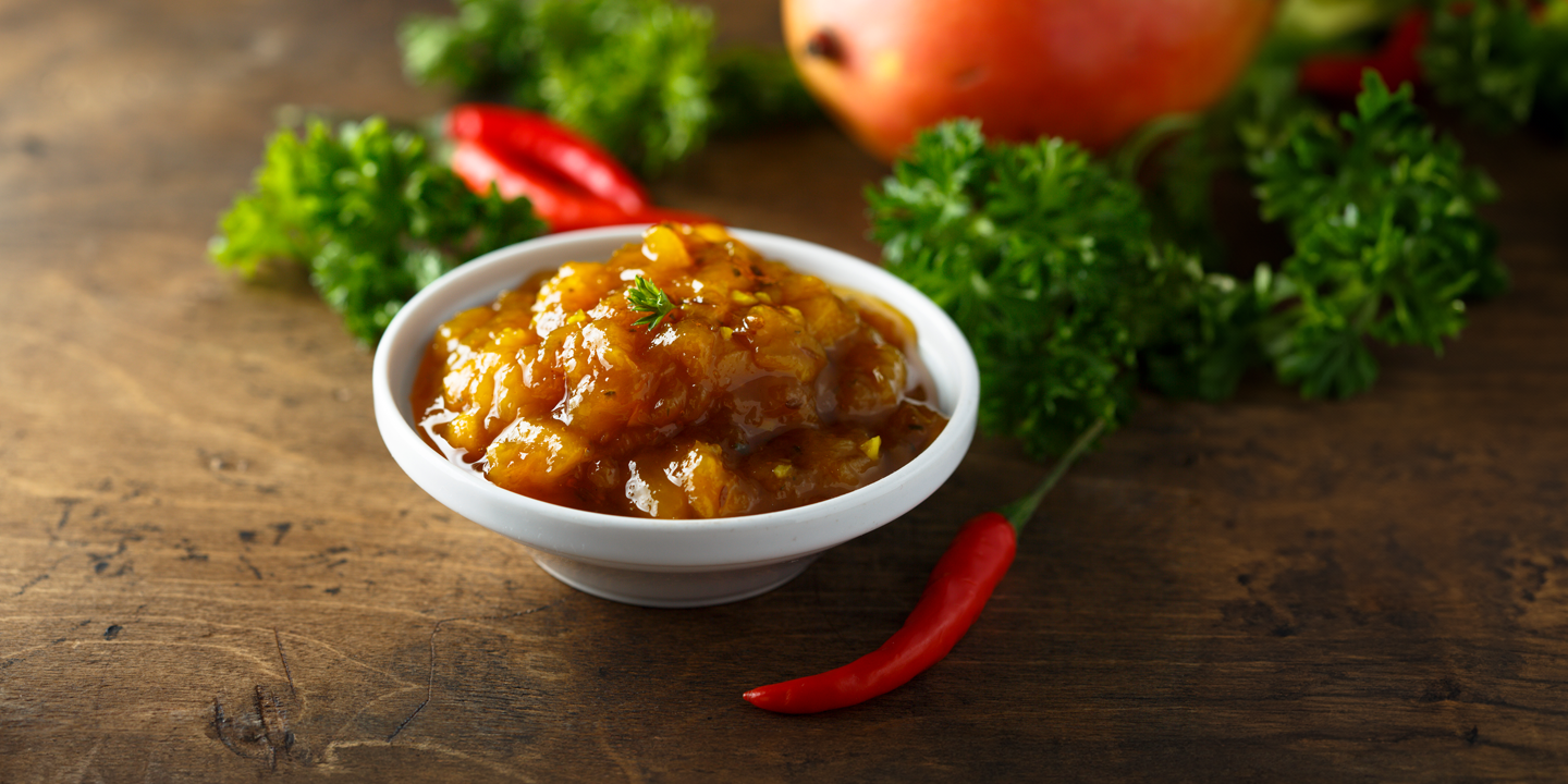 Chutney de Manga com Açúcar Mascavo