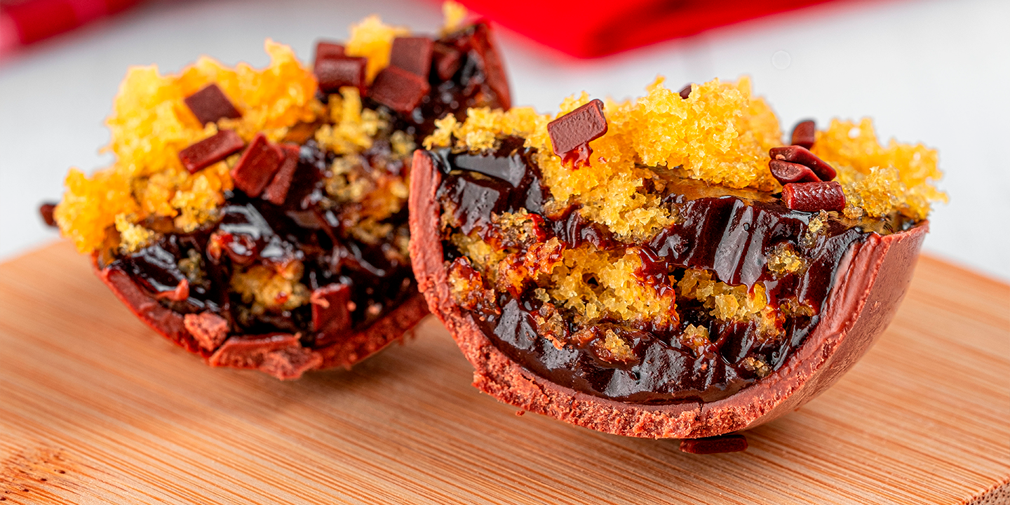 Ovo de Colher de Bolo de Cenoura