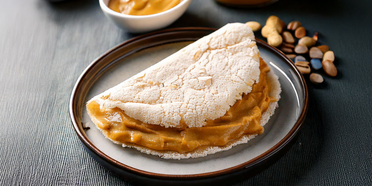 Tapioca de Pasta de Amendoim